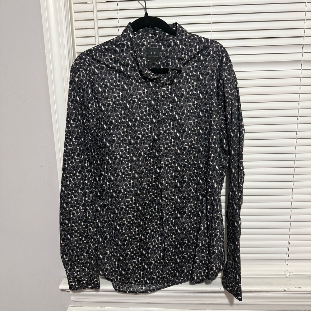 Armani Exchange Patterned Dress Shirt